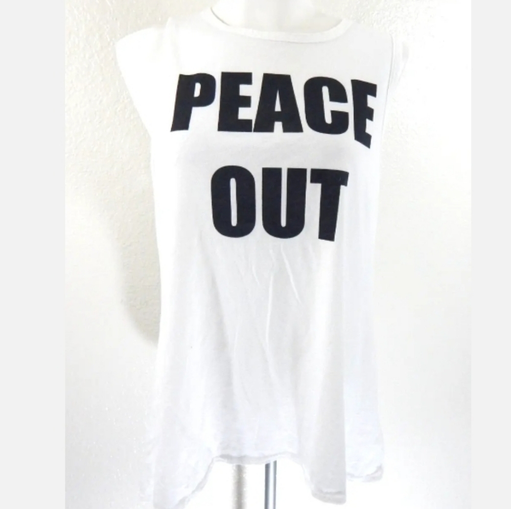 Chaser Peace Out Graphic Tank Top